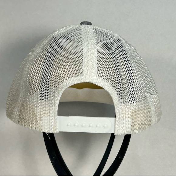 Vintage Angus Beef Farming Patch SnapBack Trucker Hat Cap Grey/ White One Size - Picture 6 of 11